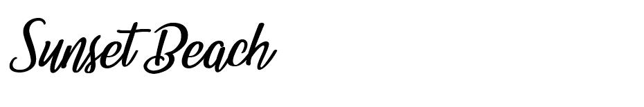 Sunset Beach font